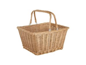 ETC Square Wicker Basket With QR