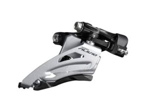 Shimano Alivio FD-M3120-M Alivio front derailleur; 9-speed double; side swing; mid clamp; boost