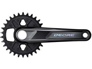 Shimano Deore Rear 12-Speed Bicycle Crank Set - FC-M6100-1 (Black - 175MM 30T - for Chain LINE 52MM)