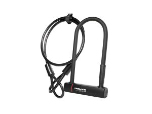 Trelock U4 230mm Lock and Flex Cable Sold Secure Silver
