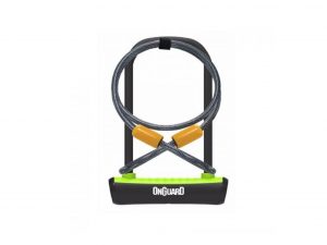 OnGuard Neon U-Lock + Extender Cable Green