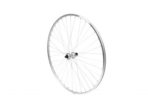 Oxford Hybrid Single Wall Nutted Rear Wheel Silver