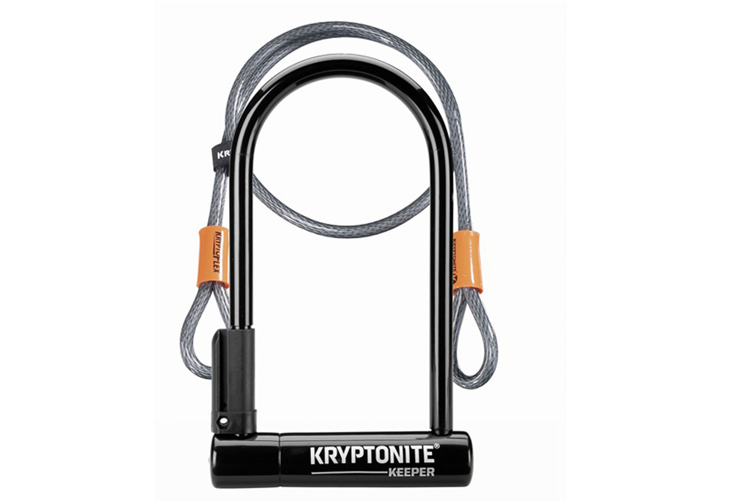 Kryptonite Keeper 12 Standard U-Lock with 4 Foot Kryptoflex Cable