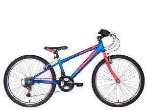 Tiger Warrior 24 Blue/Red Mountain Bike