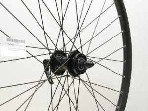 700c Front Wheel Q/R Disc Black V-Sec Hybrid