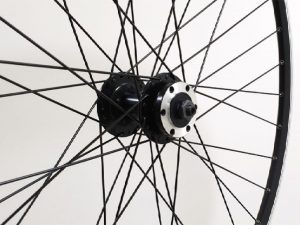 700c Front Wheel Q/R Disc Black Narrow Stainless