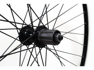 700c Rear Wheel – Sealed 10/11sp Cass Hub / DW Rim BLACK