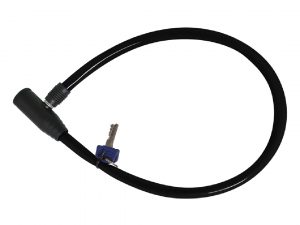 Oxford HOOP 4 Cable Lock – Black, 12mm x 600mm OF225
