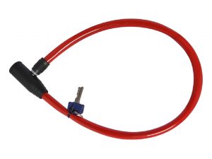 Oxford HOOP 4 Cable Lock – Red, 12mm x 600mm OF22