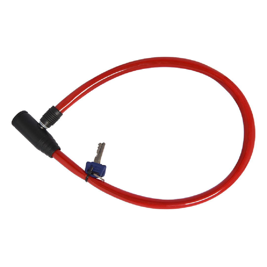 Oxford HOOP 4 Cable Lock – Red, 12mm x 600mm OF22