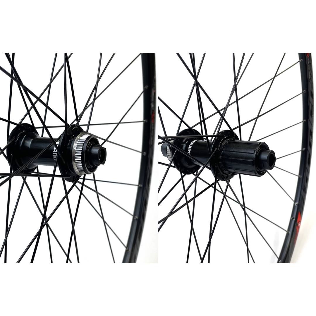 700c Disc Wheel Set – Shimano RS470 Hubs / Mach 1 Rims Black (Pr)