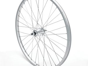 Front Wheel 26" MTB Silver Single Wall Nutted