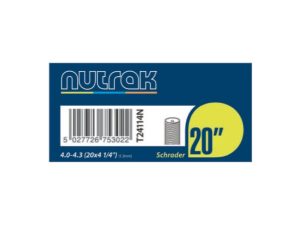 Nutrak 20 X 4 1/4 Inch Schrader Valve 1.3mm Fat Bike Inner Tube